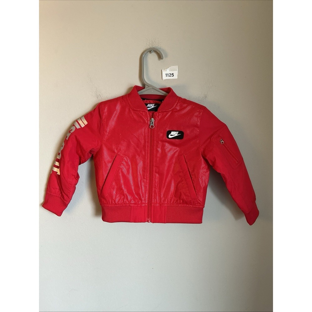 Nike Jacket Boys Toddler Size 2 yrs Red Just Do It Swoosh